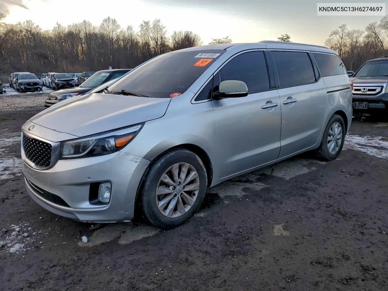 KNDMC5C13H6274697 2017 Kia Sedona Ex