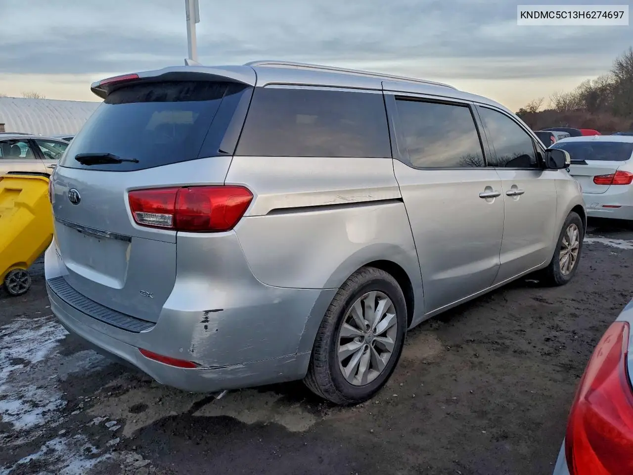 KNDMC5C13H6274697 2017 Kia Sedona Ex