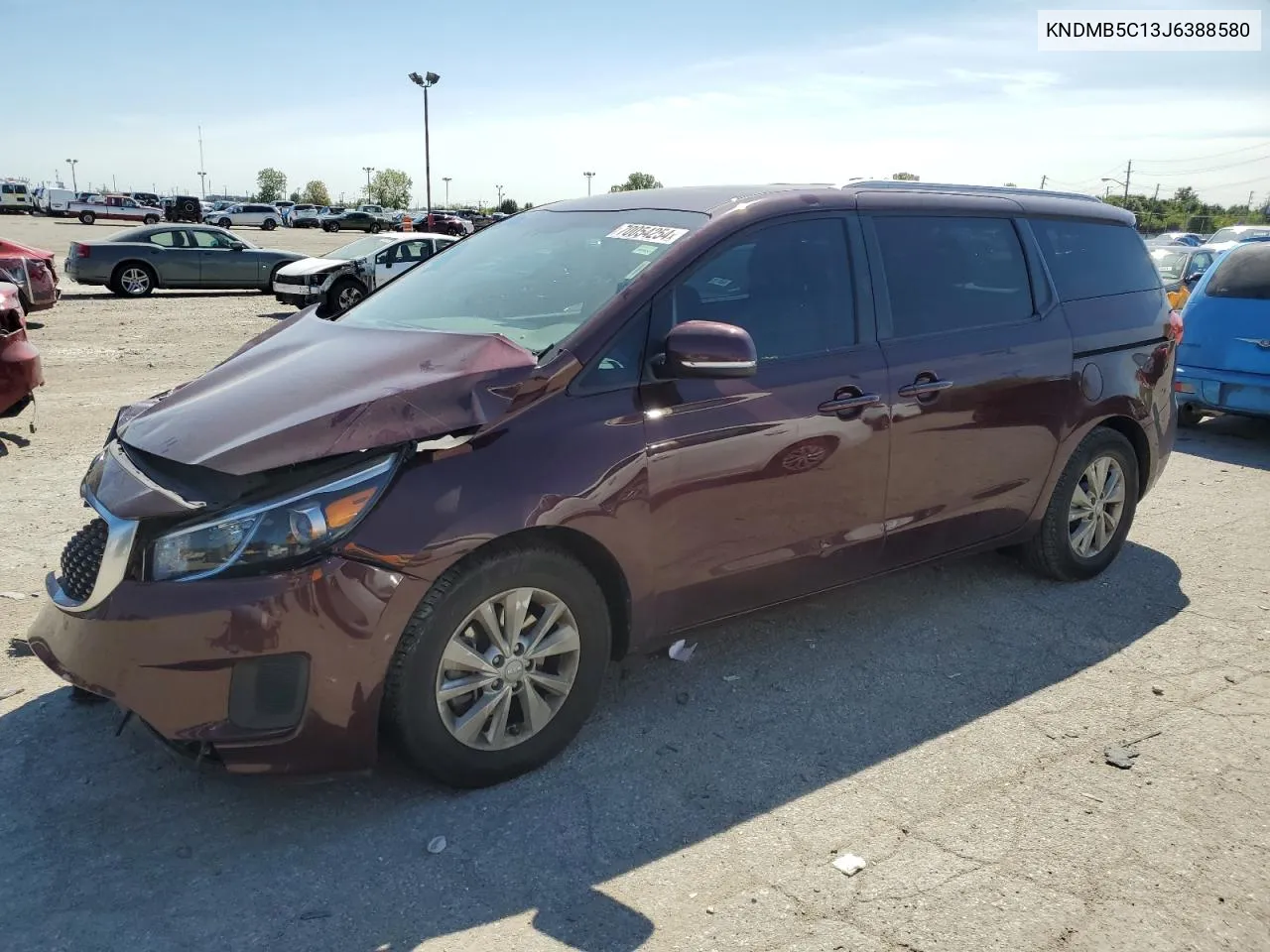 KNDMB5C13J6388580 2018 Kia Sedona Lx