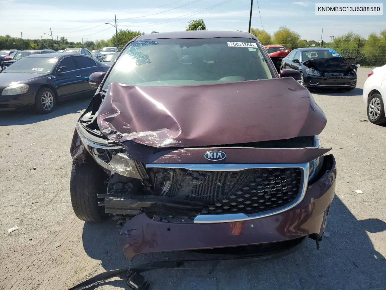 KNDMB5C13J6388580 2018 Kia Sedona Lx