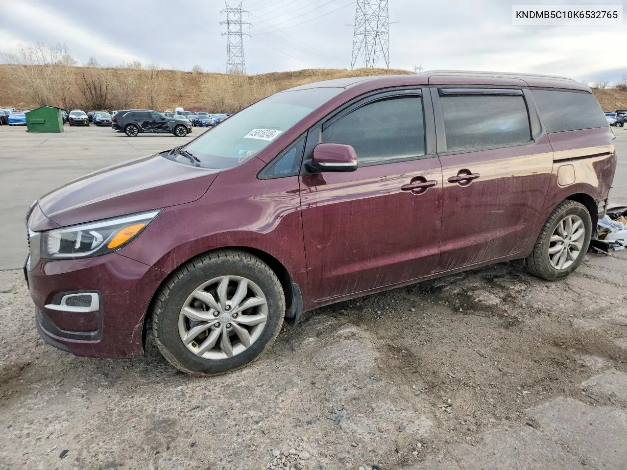 KNDMB5C10K6532765 2019 Kia Sedona Ex