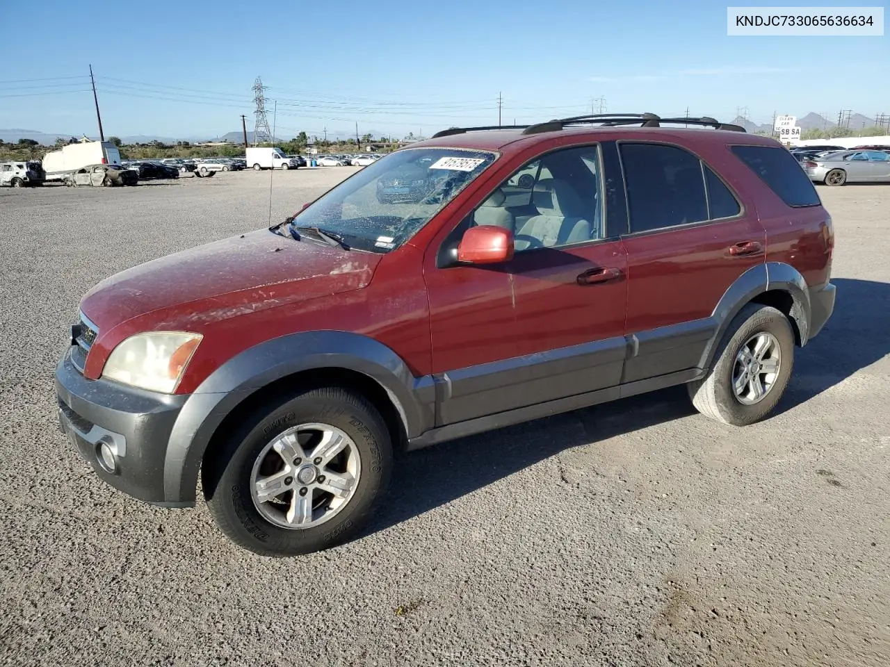 KNDJC733065636634 2006 Kia Sorento Ex
