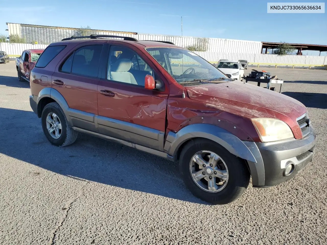 KNDJC733065636634 2006 Kia Sorento Ex