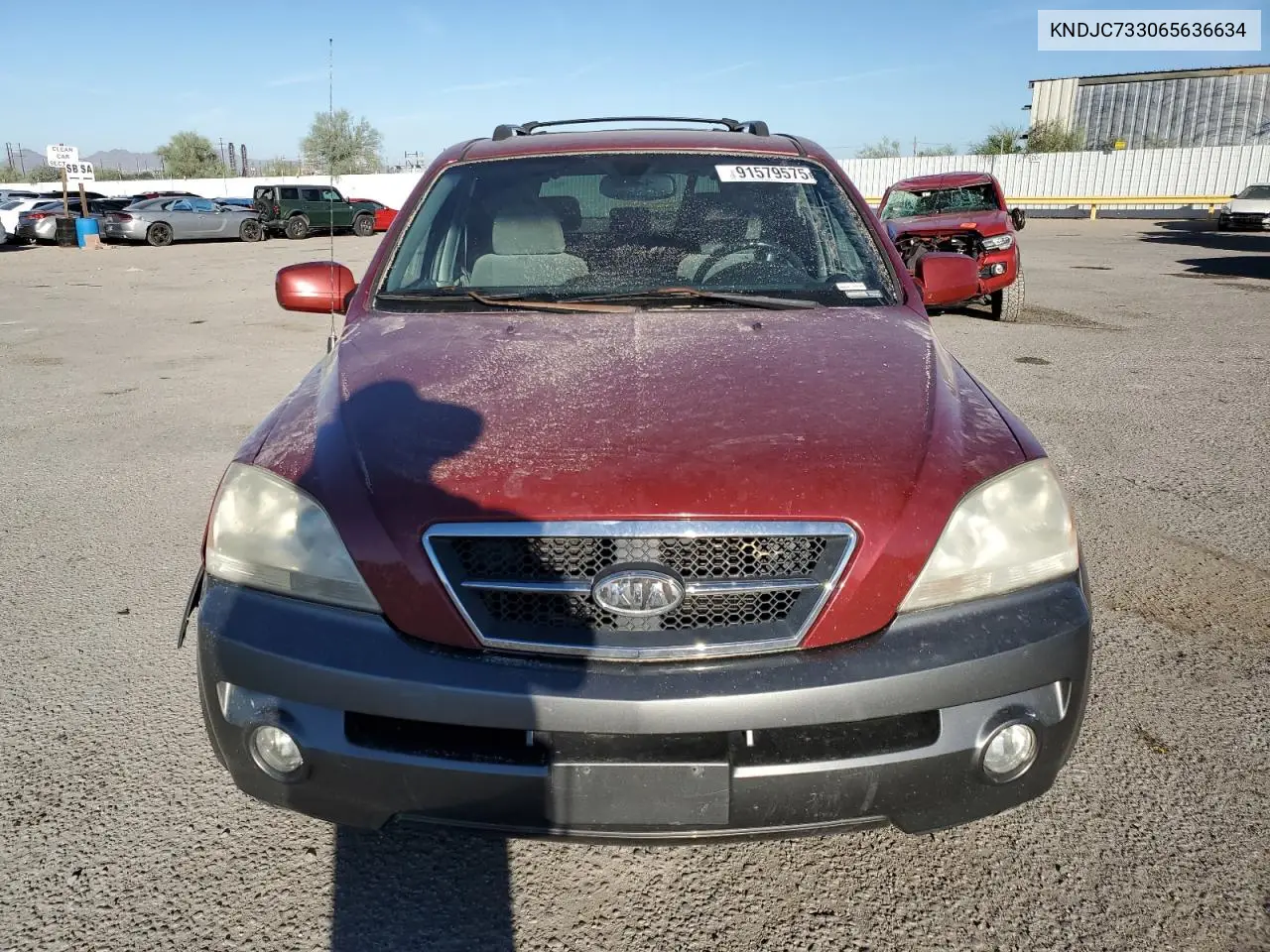 KNDJC733065636634 2006 Kia Sorento Ex