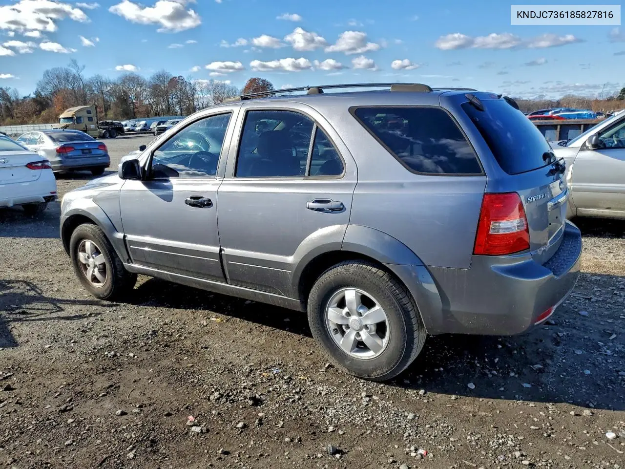KNDJC736185827816 2008 Kia Sorento Ex