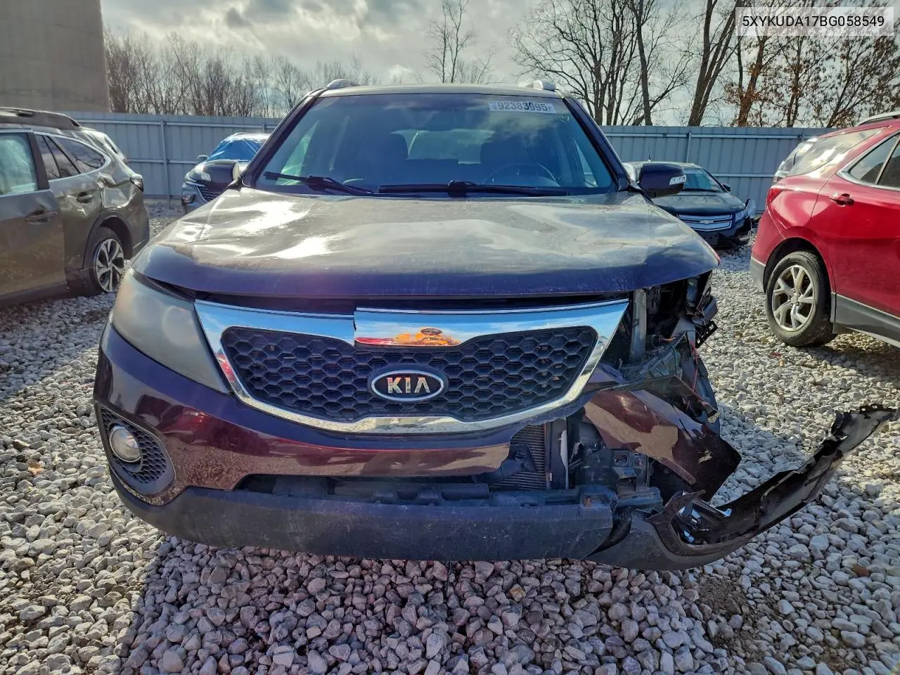 5XYKUDA17BG058549 2011 Kia Sorento Ex
