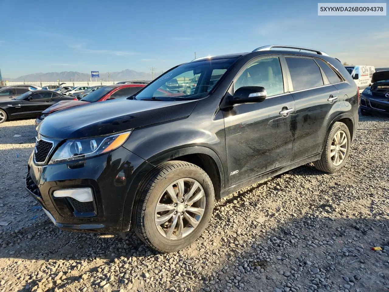 5XYKWDA26BG094378 2011 Kia Sorento Sx