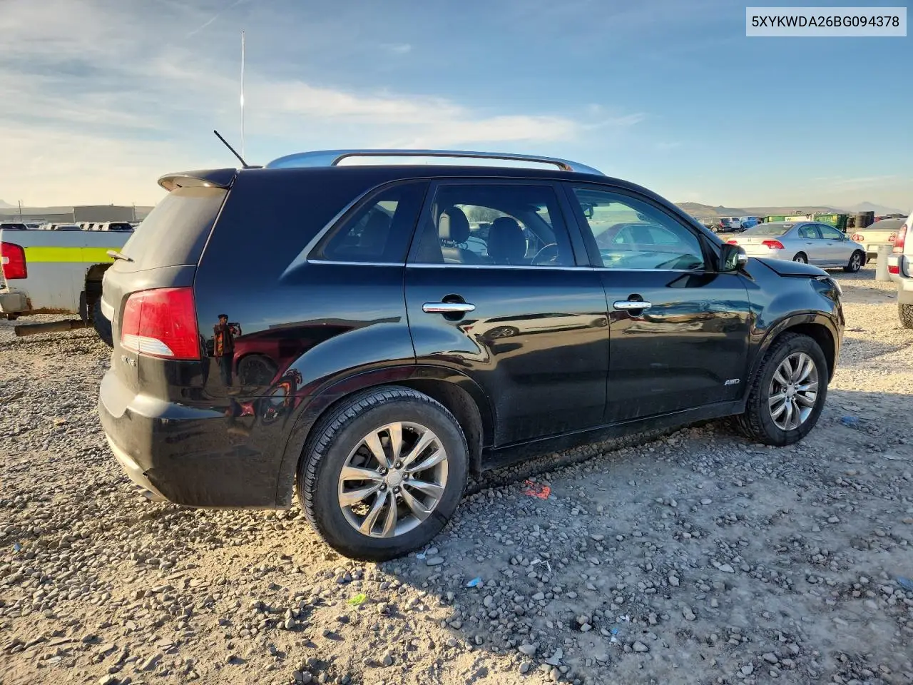 5XYKWDA26BG094378 2011 Kia Sorento Sx