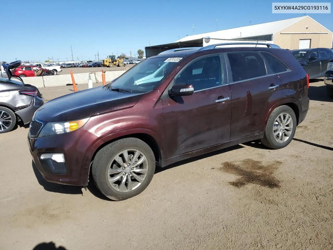 5XYKW4A29CG193116 2012 Kia Sorento Sx