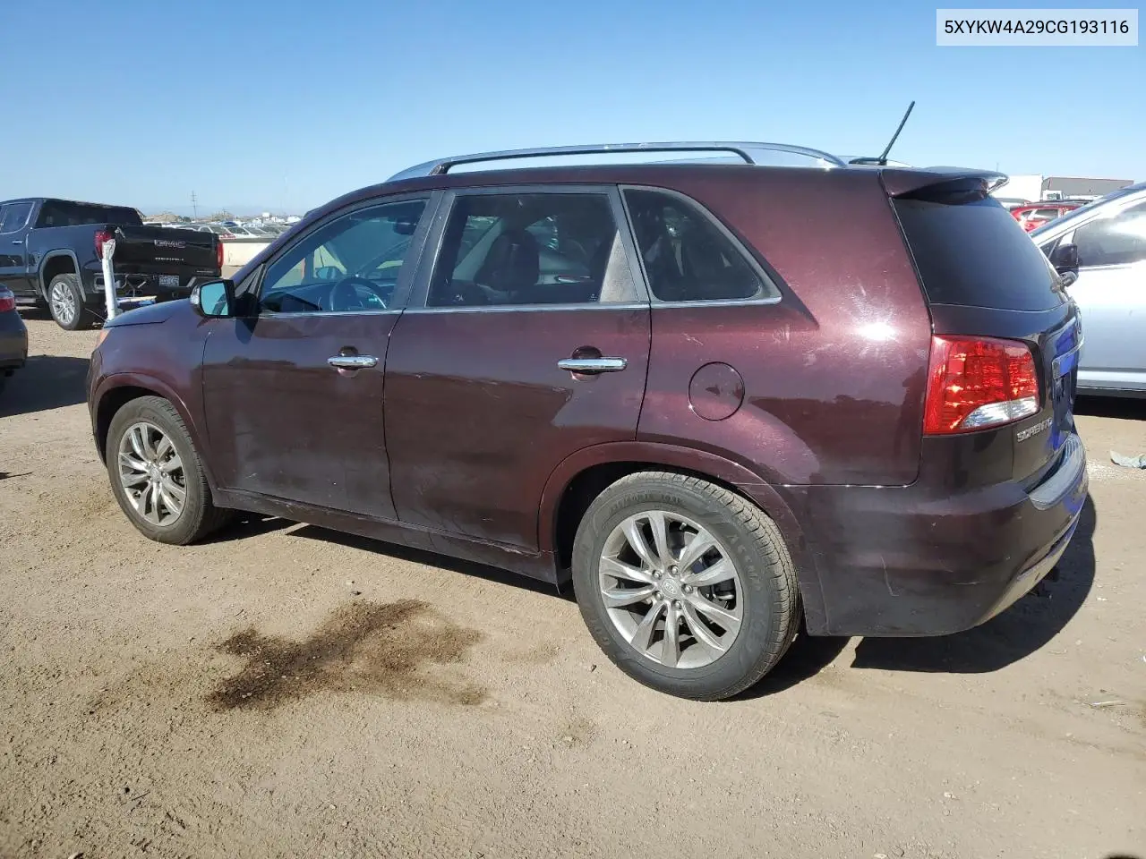 5XYKW4A29CG193116 2012 Kia Sorento Sx