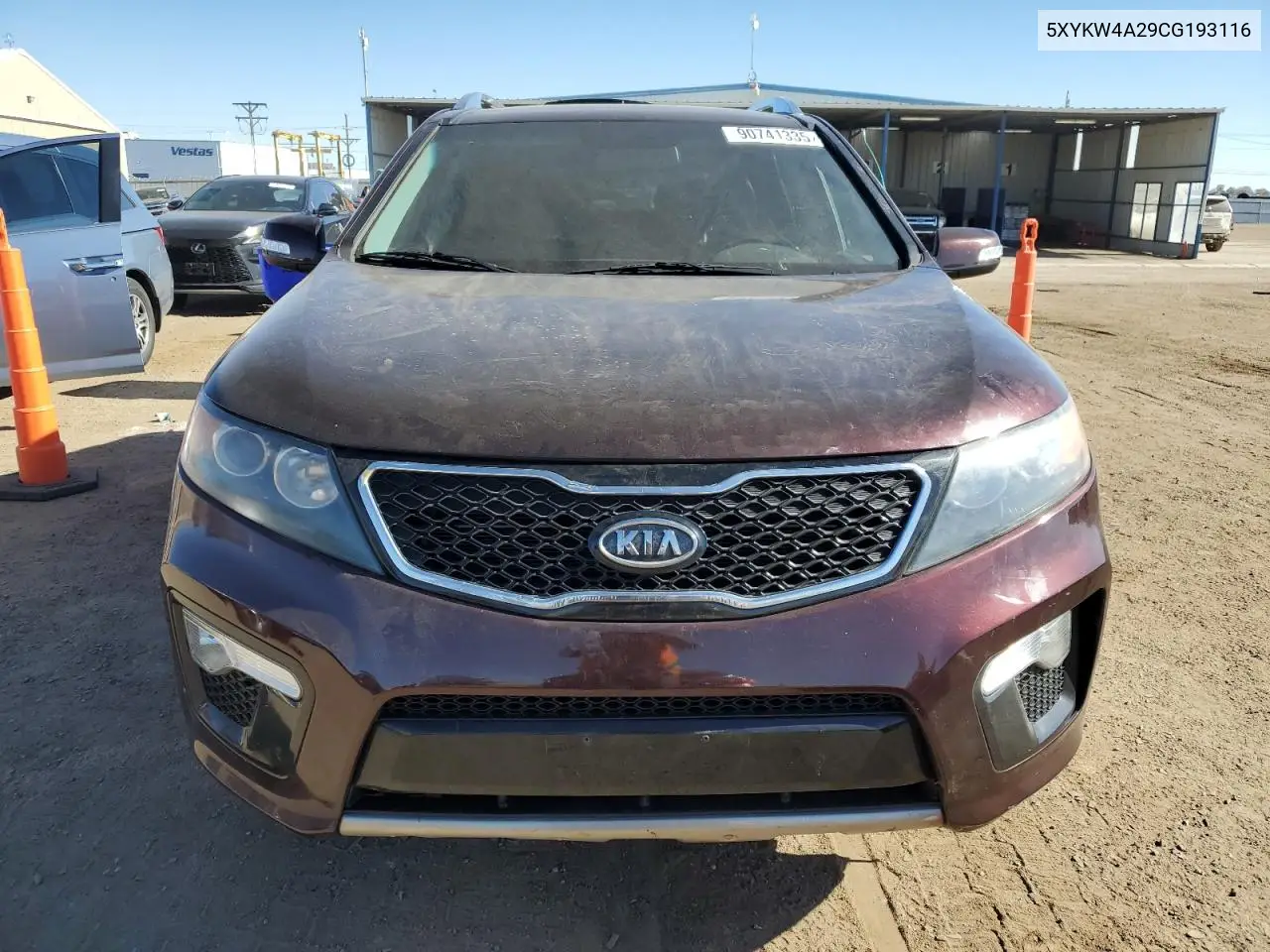 5XYKW4A29CG193116 2012 Kia Sorento Sx