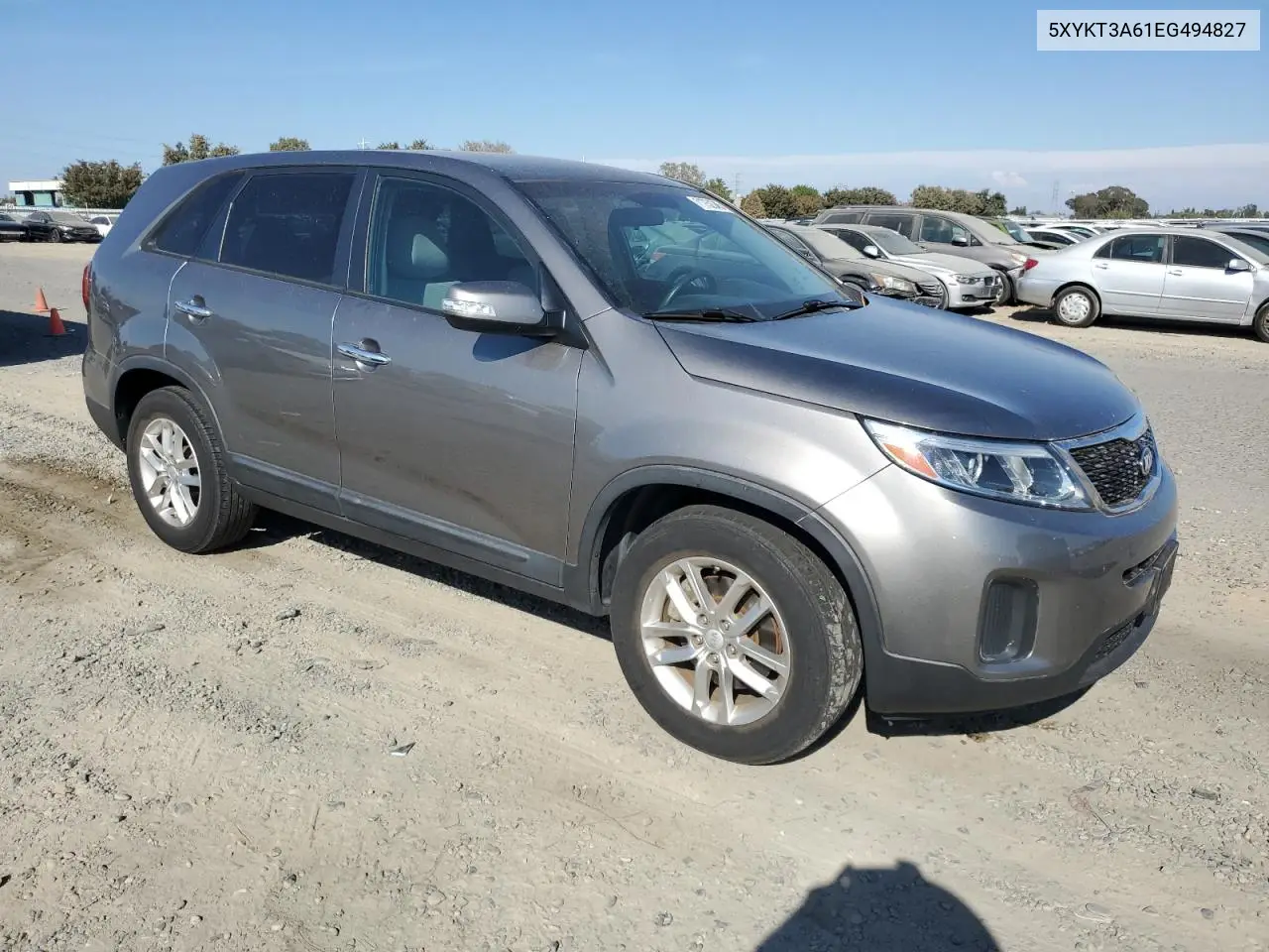 5XYKT3A61EG494827 2014 Kia Sorento Lx