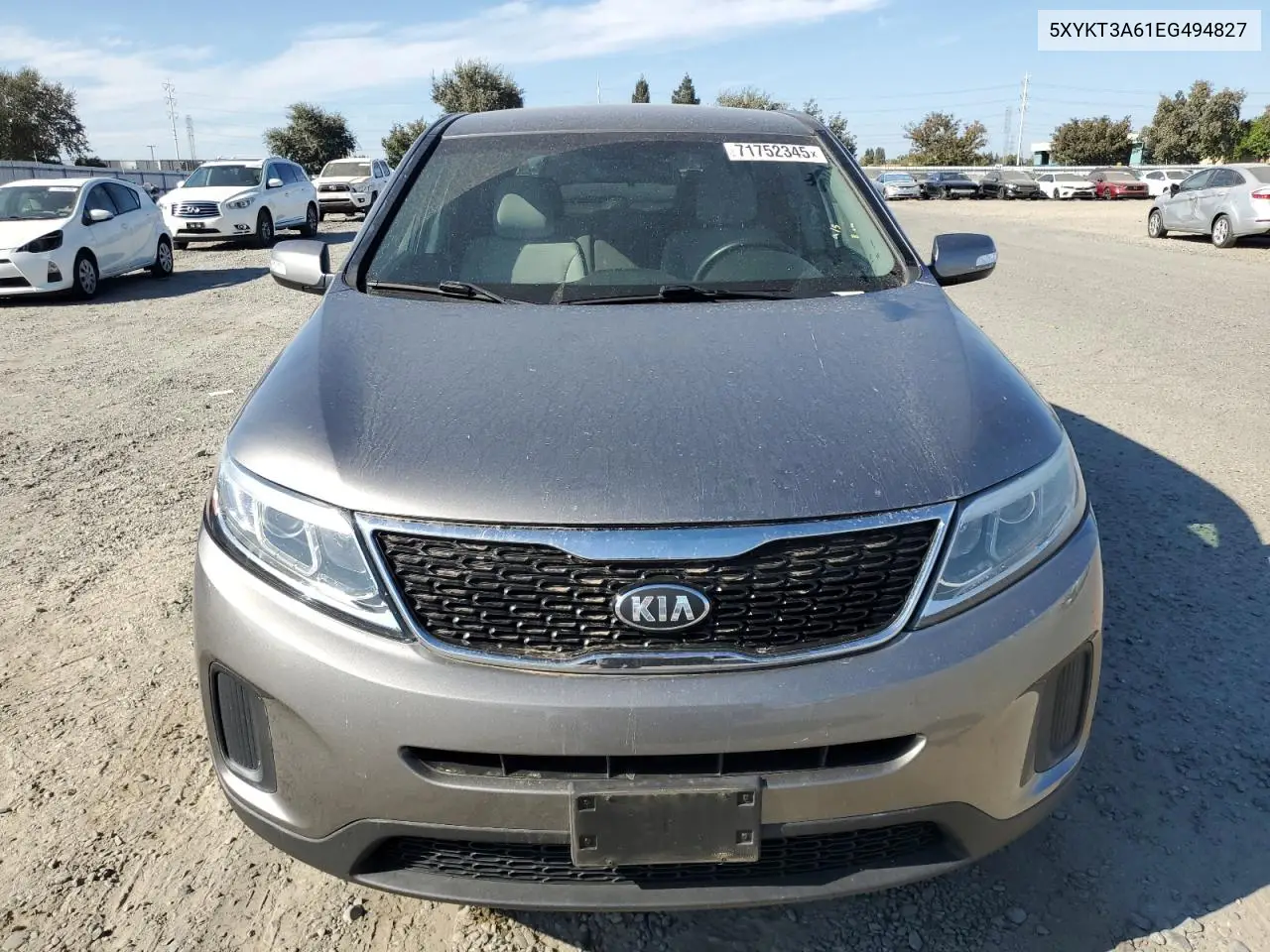 5XYKT3A61EG494827 2014 Kia Sorento Lx