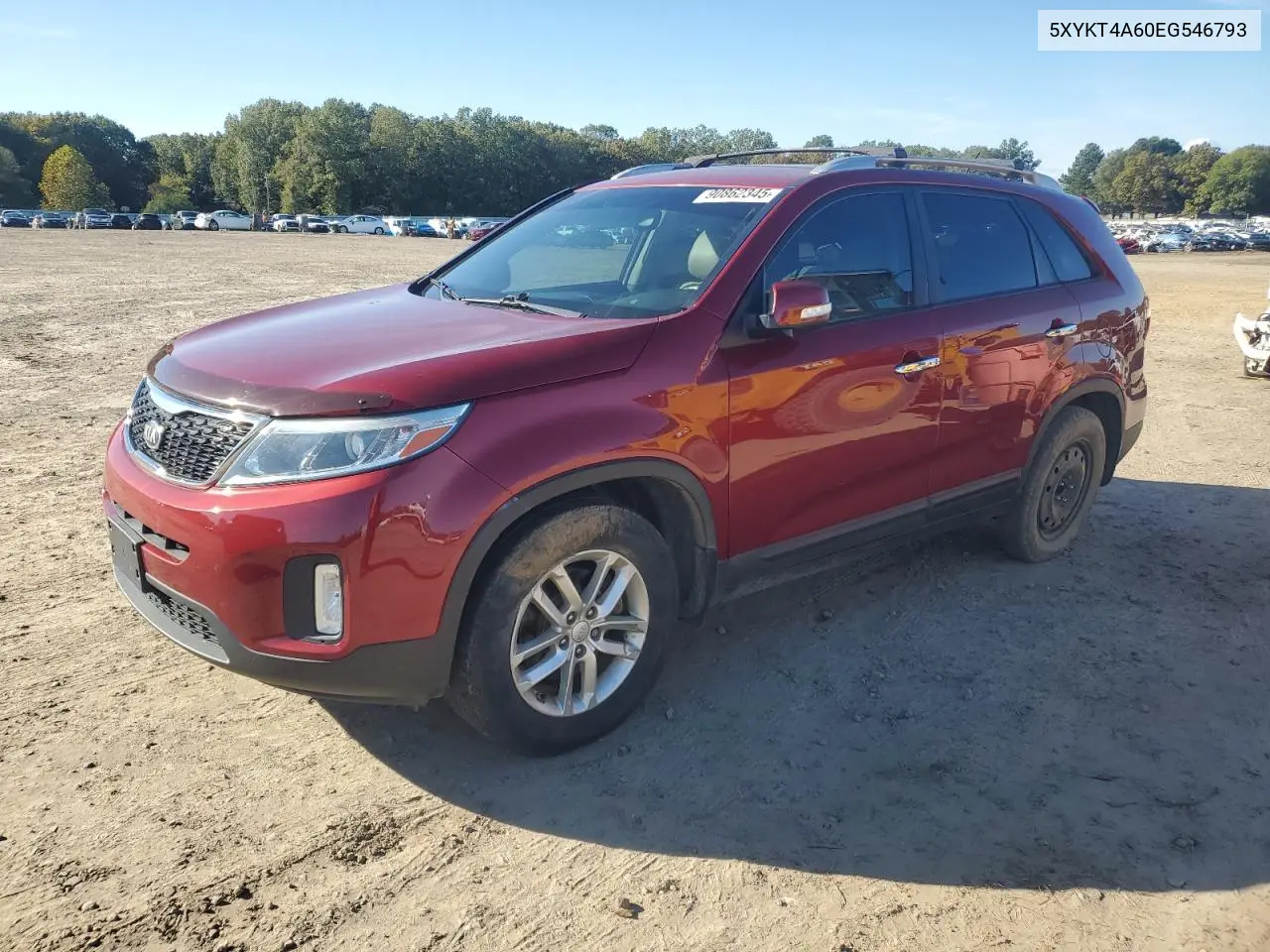 5XYKT4A60EG546793 2014 Kia Sorento Lx