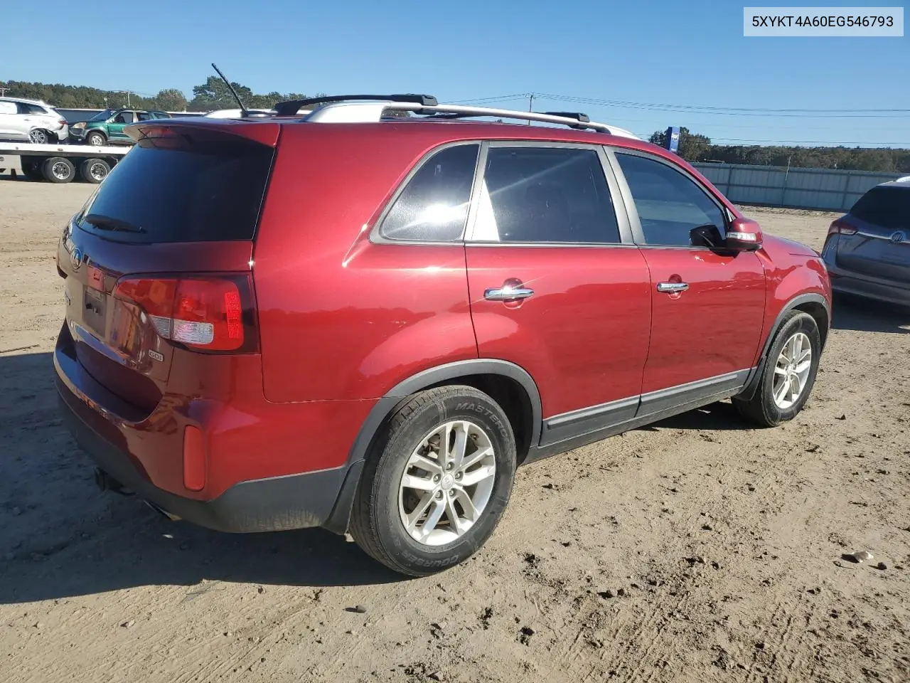 5XYKT4A60EG546793 2014 Kia Sorento Lx