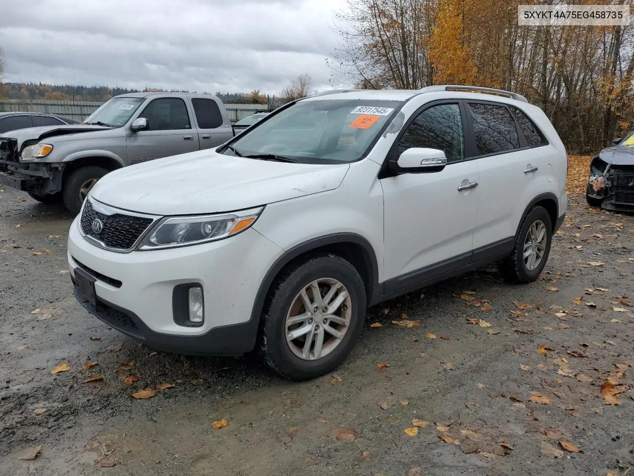 5XYKT4A75EG458735 2014 Kia Sorento Lx