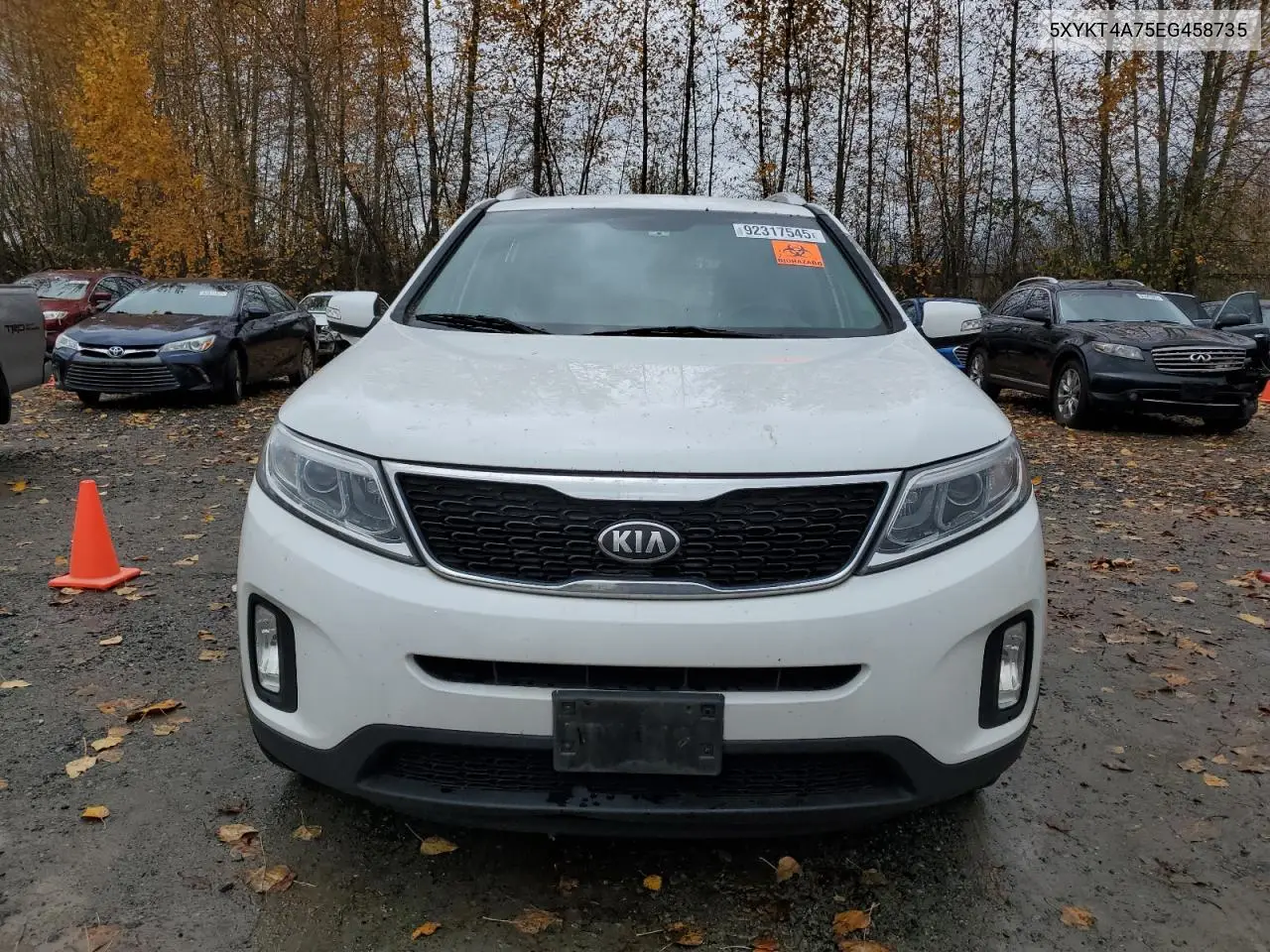 5XYKT4A75EG458735 2014 Kia Sorento Lx