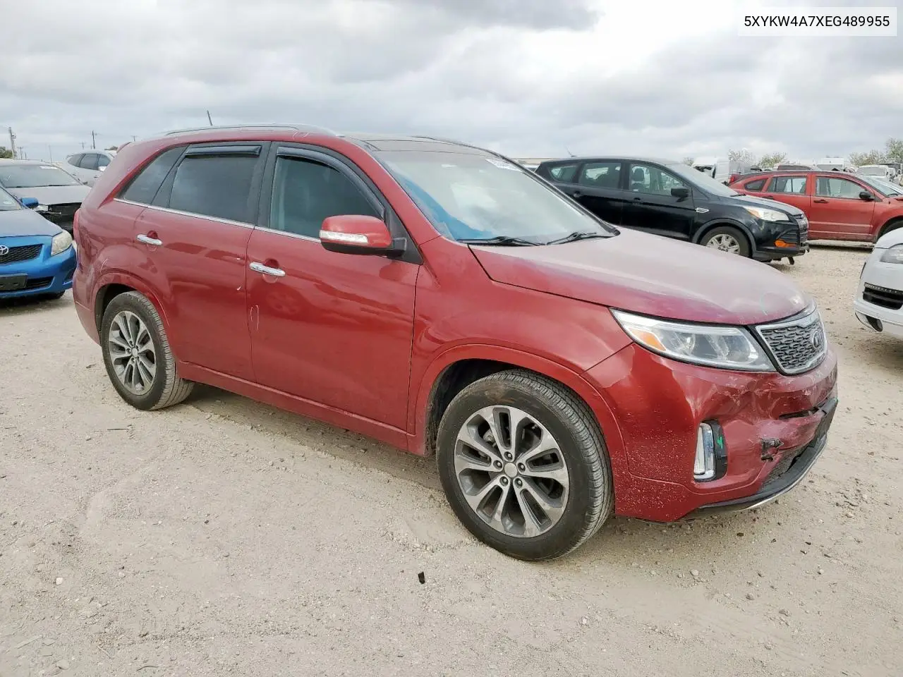 5XYKW4A7XEG489955 2014 Kia Sorento Sx