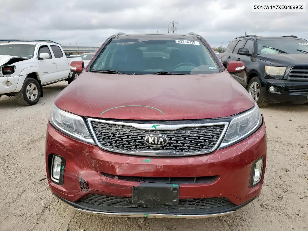 5XYKW4A7XEG489955 2014 Kia Sorento Sx