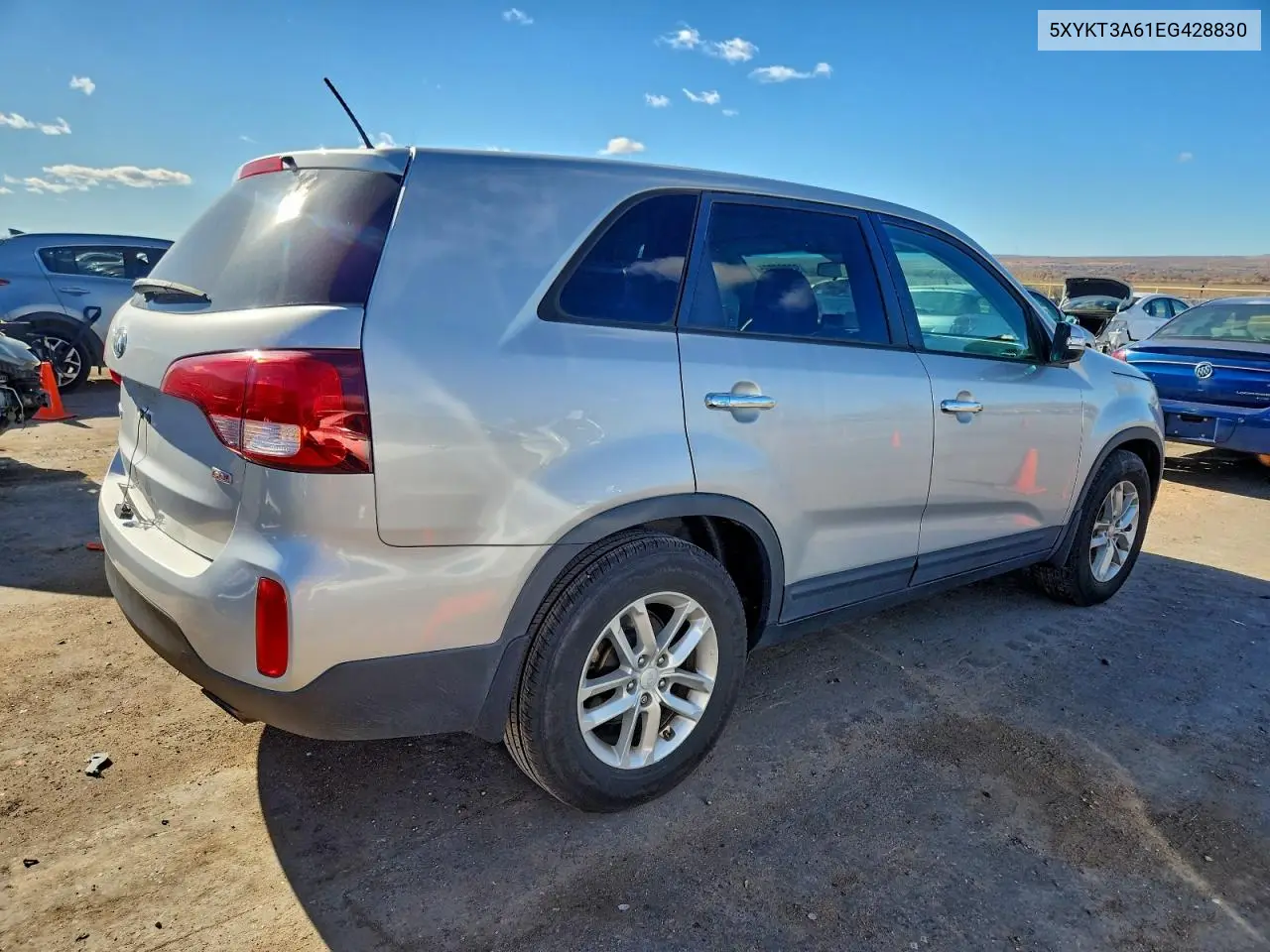 5XYKT3A61EG428830 2014 Kia Sorento Lx