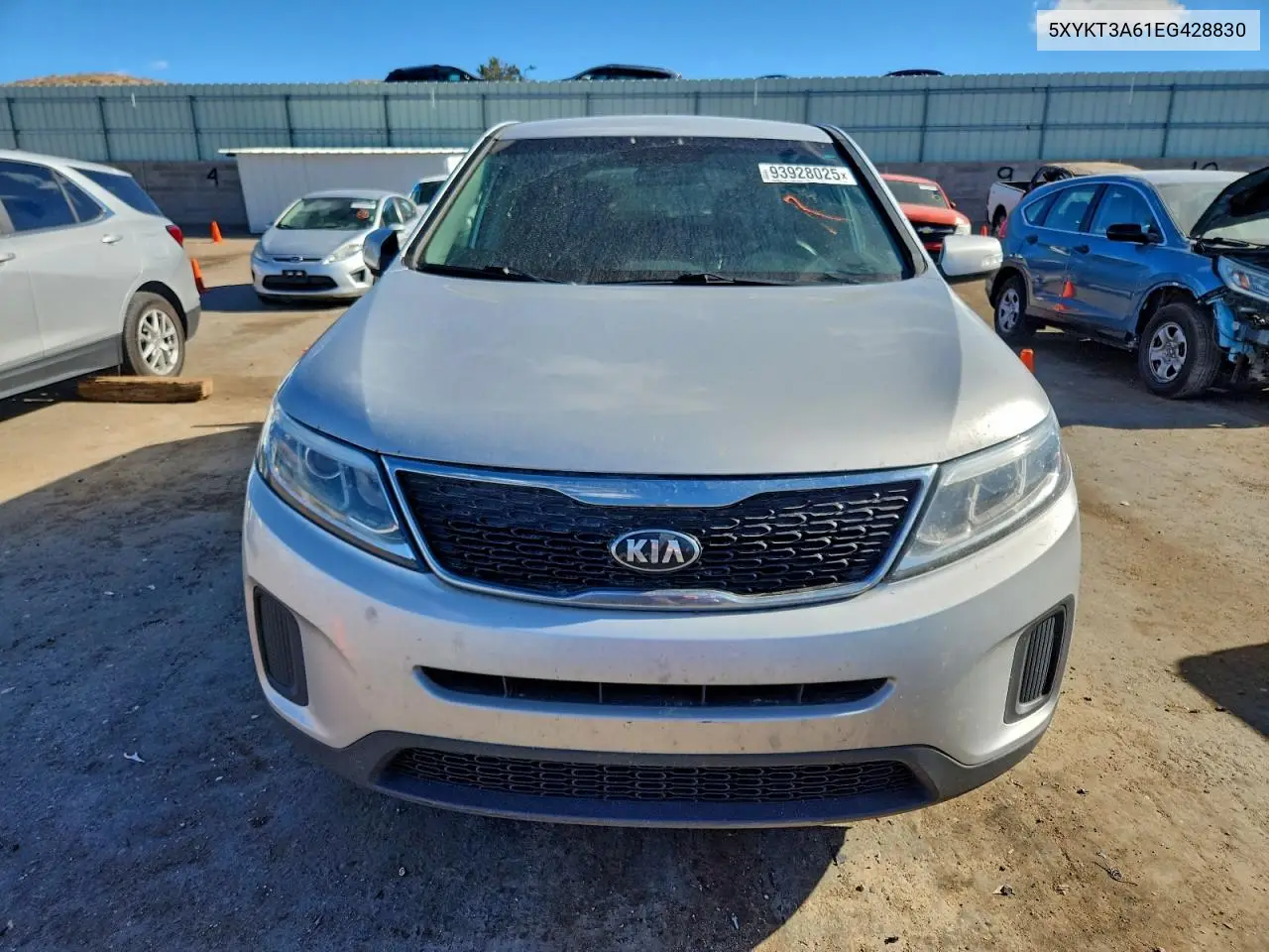 5XYKT3A61EG428830 2014 Kia Sorento Lx