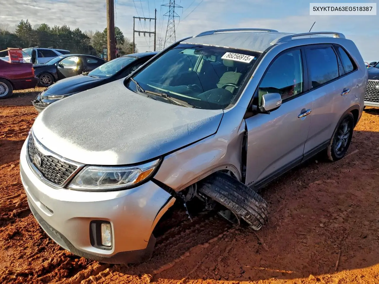 5XYKTDA63EG518387 2014 Kia Sorento Lx