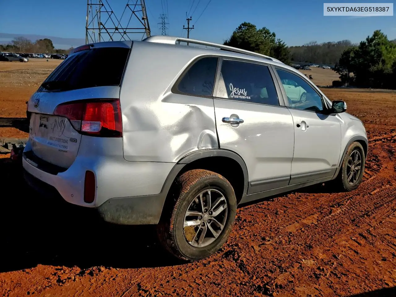 5XYKTDA63EG518387 2014 Kia Sorento Lx