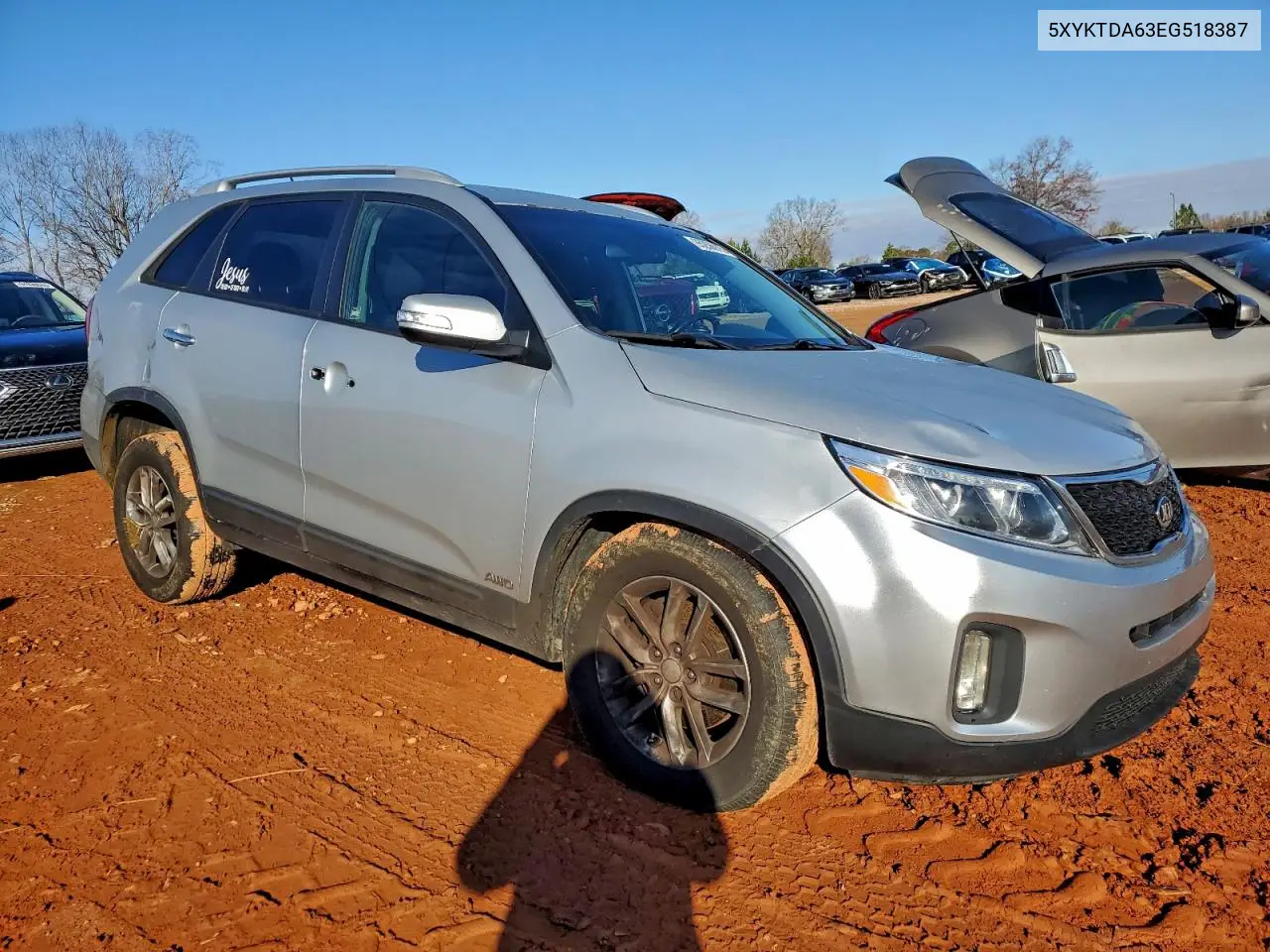 5XYKTDA63EG518387 2014 Kia Sorento Lx