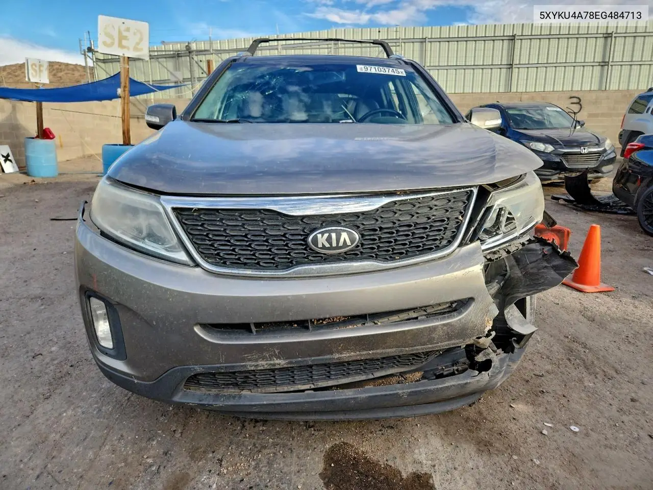 5XYKU4A78EG484713 2014 Kia Sorento Ex