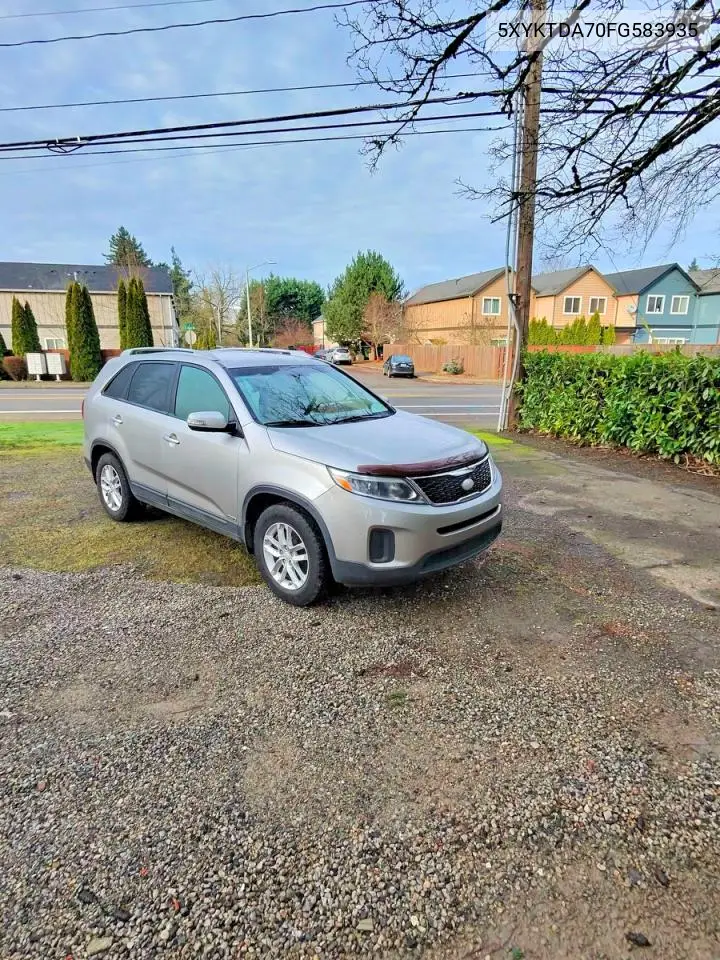 5XYKTDA70FG583935 2015 Kia Sorento Lx