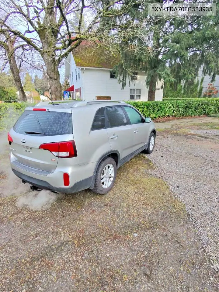 5XYKTDA70FG583935 2015 Kia Sorento Lx