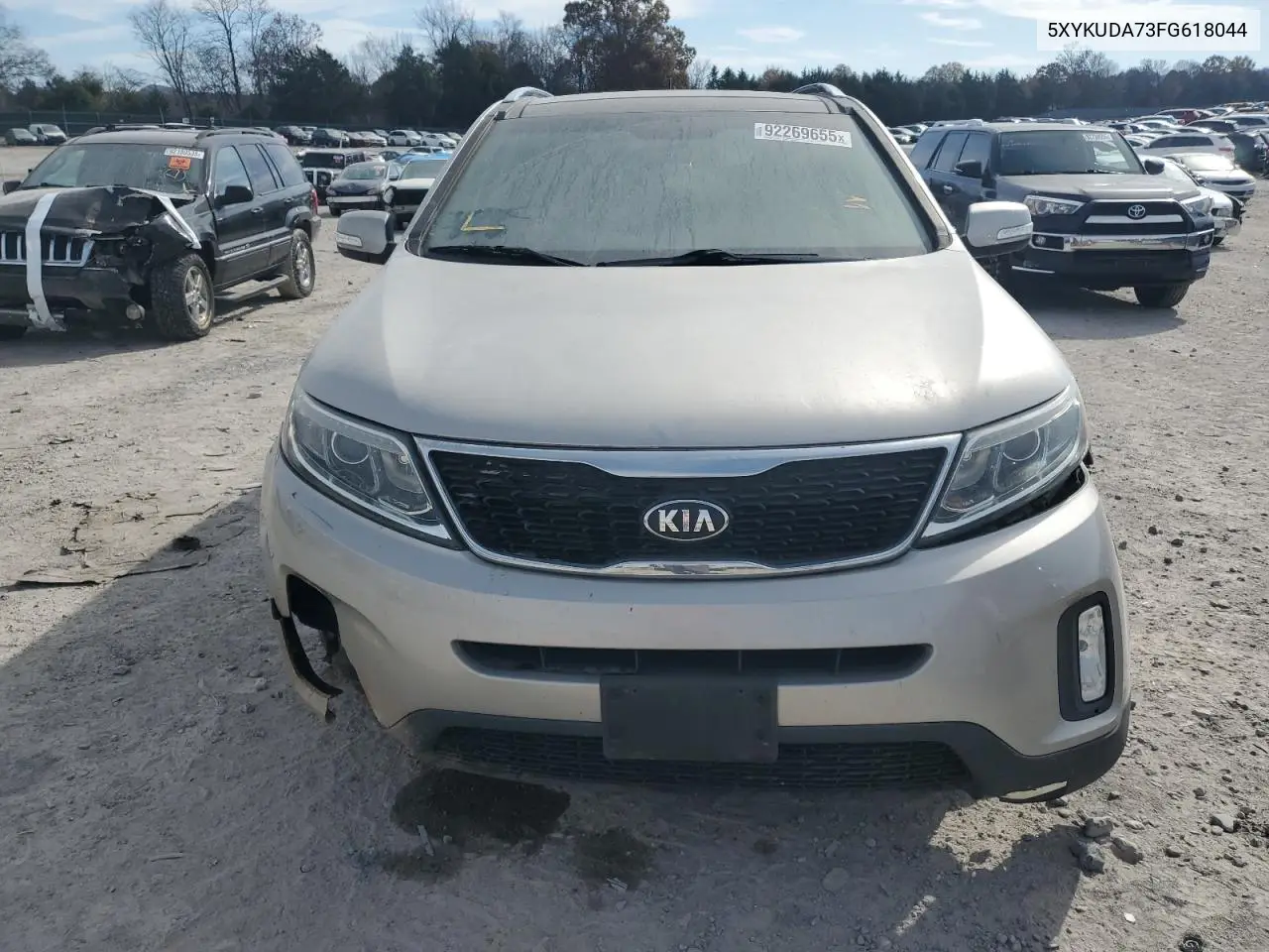 5XYKUDA73FG618044 2015 Kia Sorento Ex