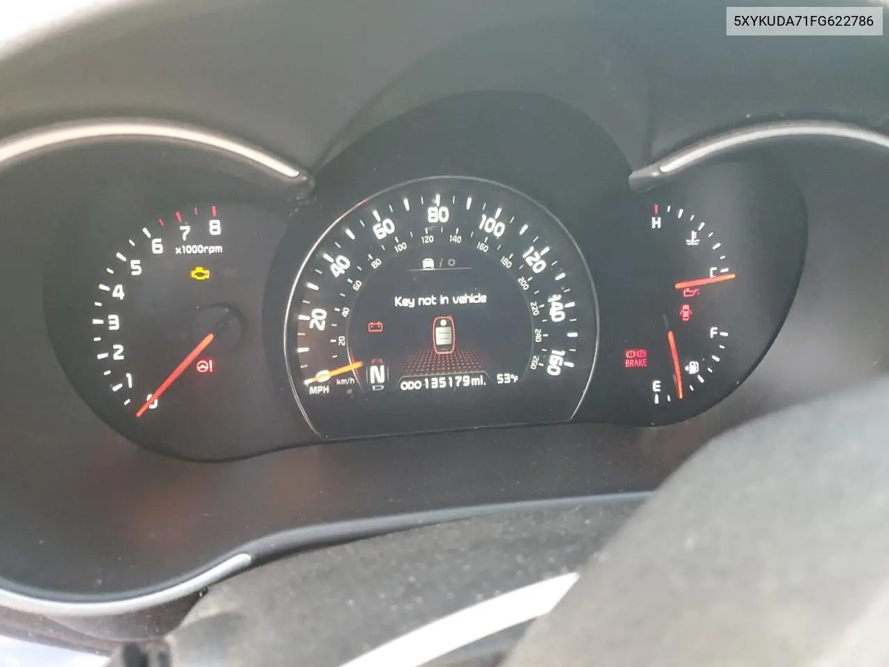 5XYKUDA71FG622786 2015 Kia Sorento Ex