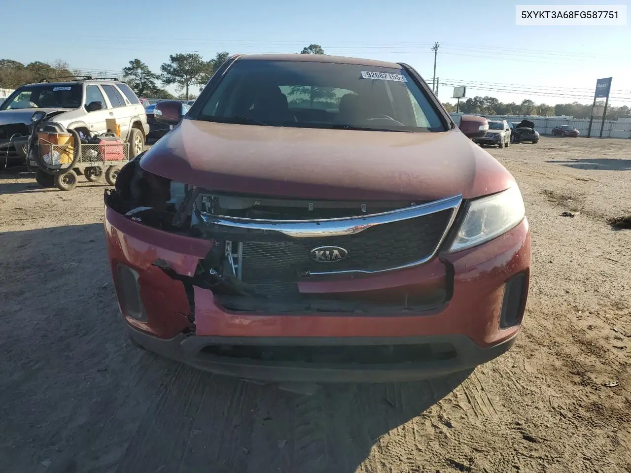 5XYKT3A68FG587751 2015 Kia Sorento Lx