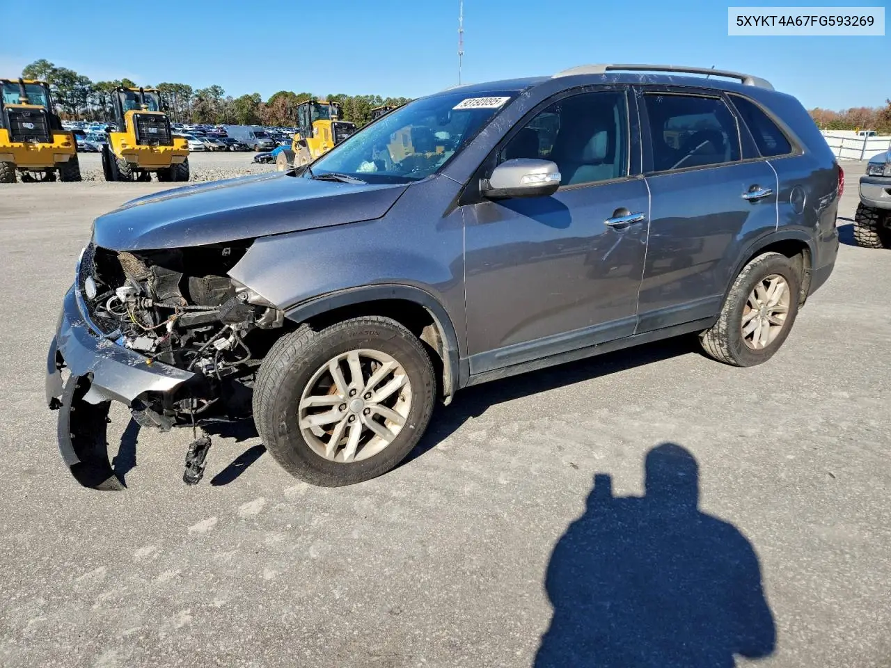 5XYKT4A67FG593269 2015 Kia Sorento Lx