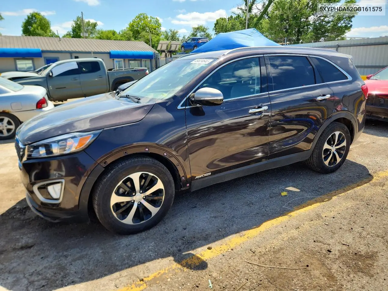 5XYPHDA52GG161575 2016 Kia Sorento Ex