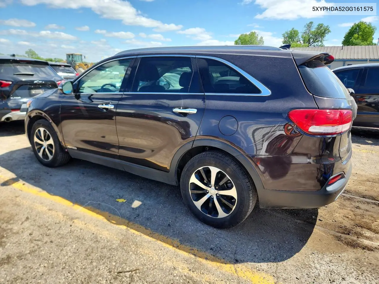 5XYPHDA52GG161575 2016 Kia Sorento Ex