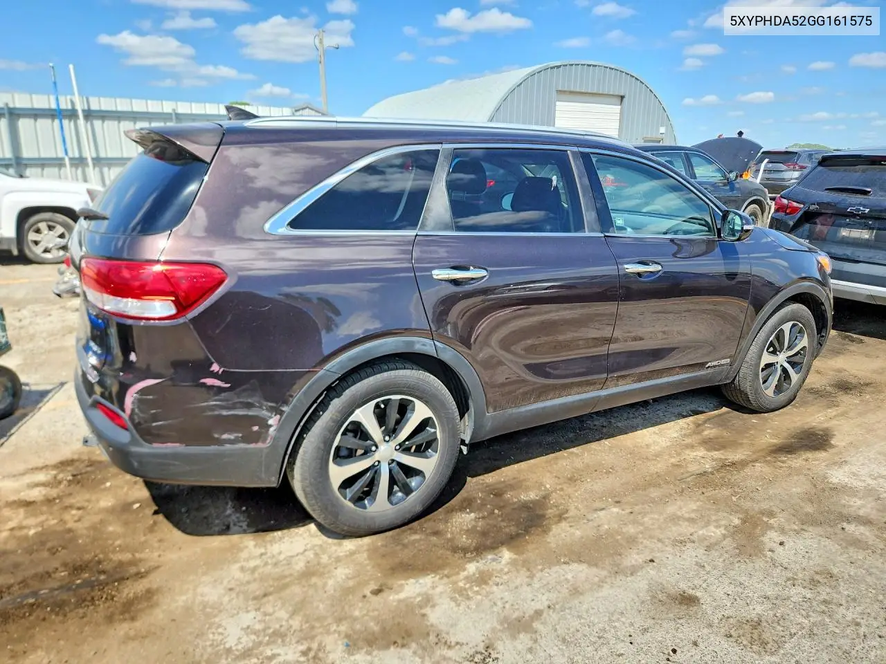 5XYPHDA52GG161575 2016 Kia Sorento Ex