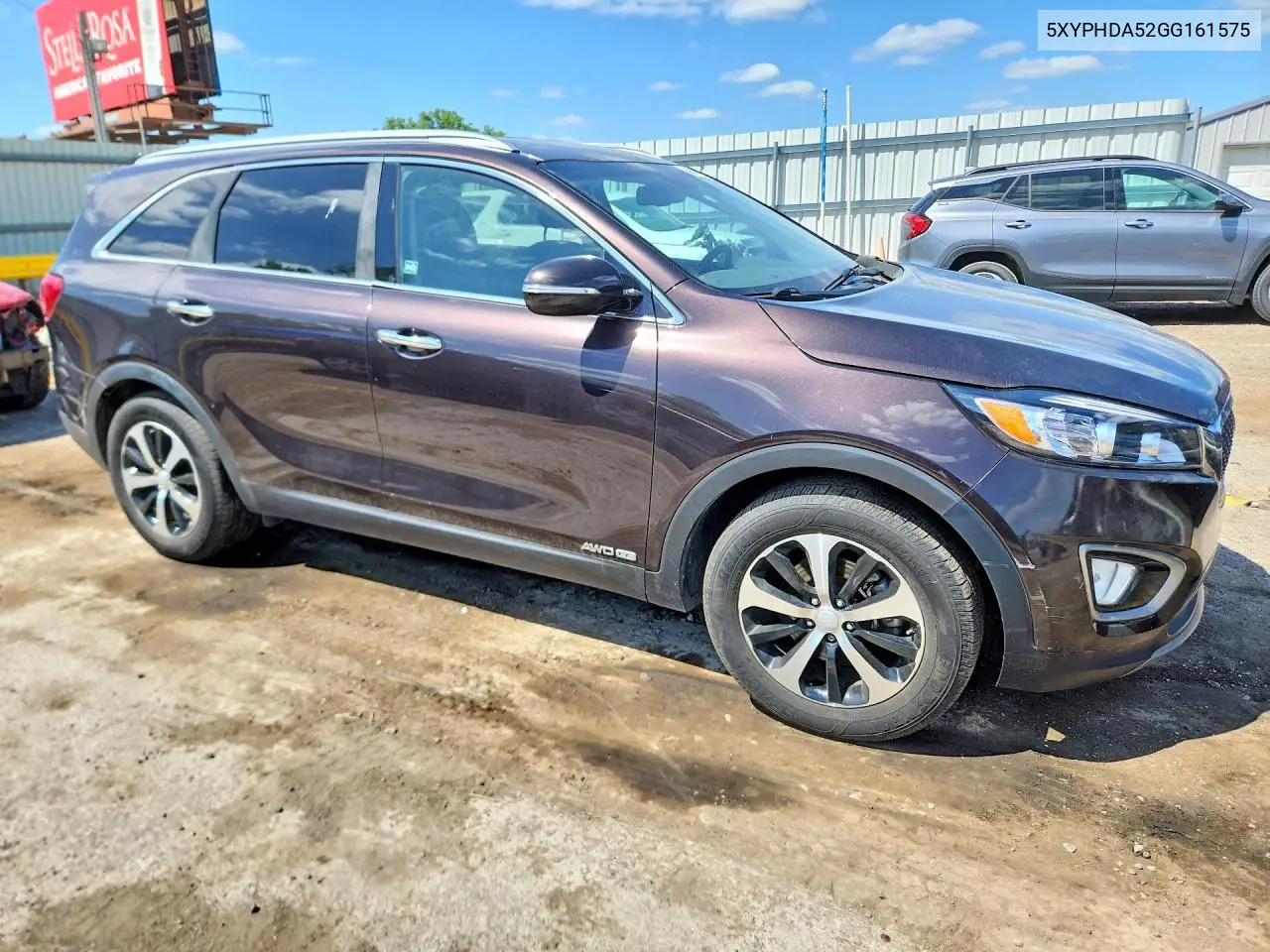 5XYPHDA52GG161575 2016 Kia Sorento Ex