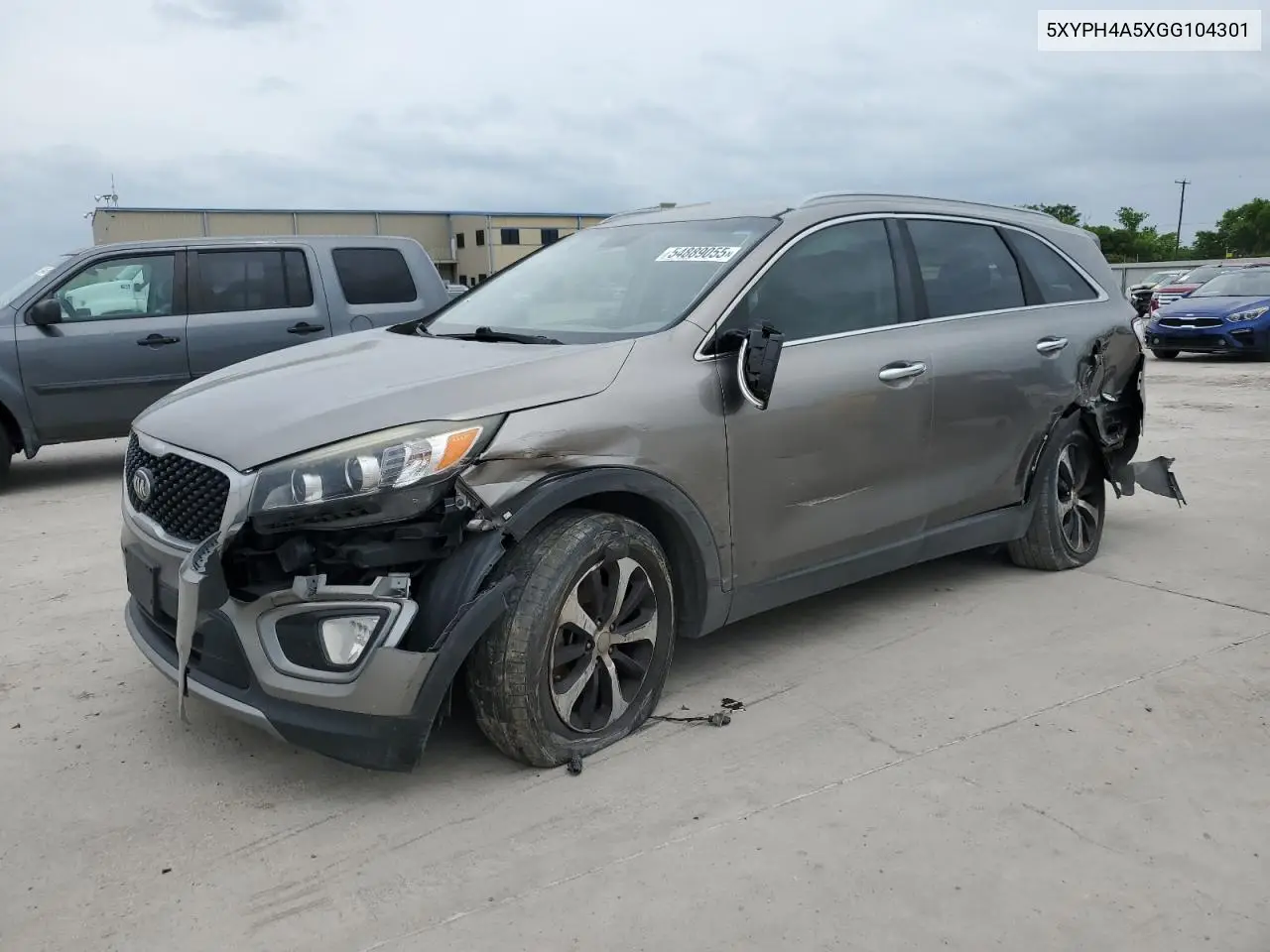 5XYPH4A5XGG104301 2016 Kia Sorento Ex