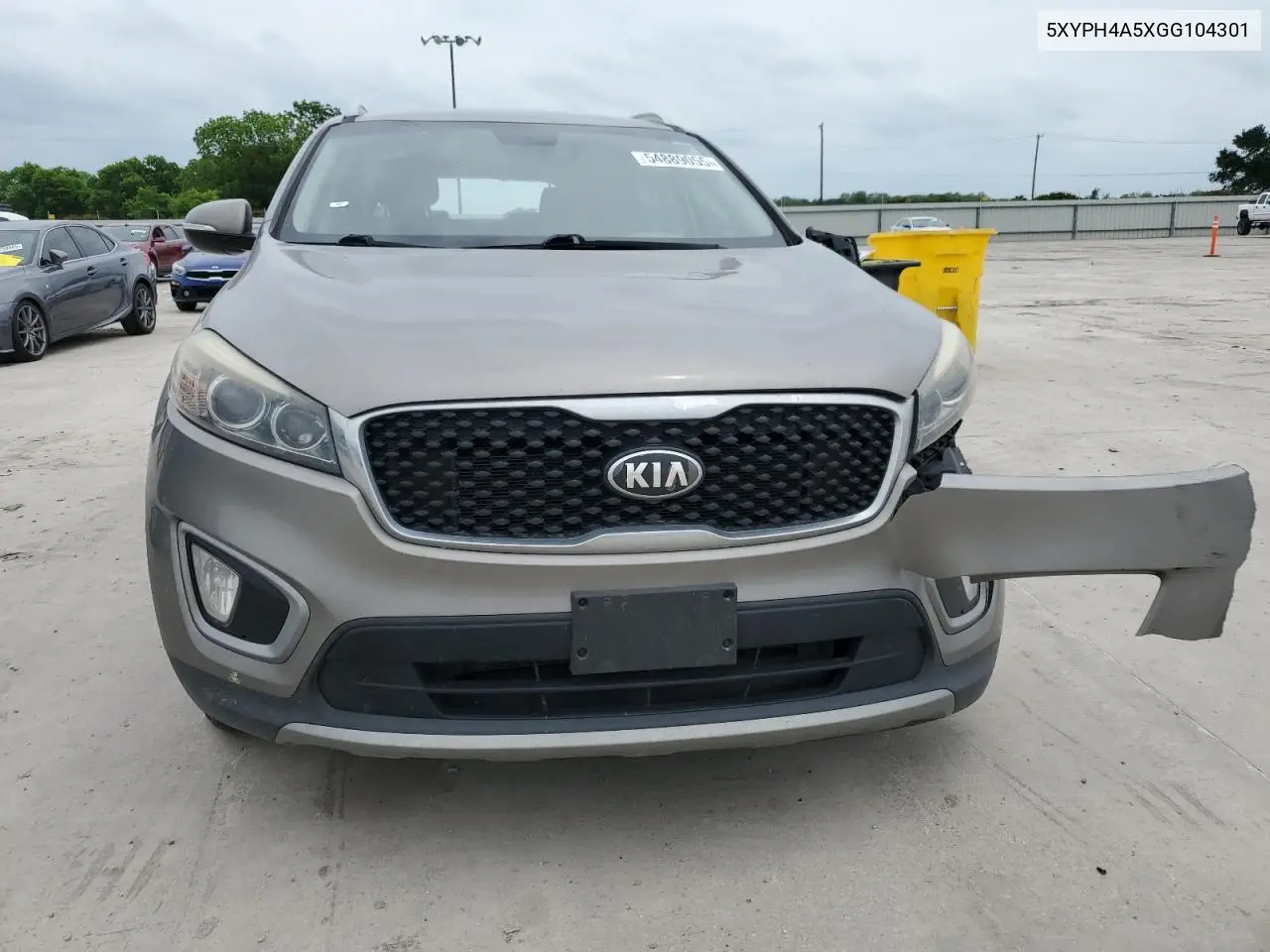 5XYPH4A5XGG104301 2016 Kia Sorento Ex