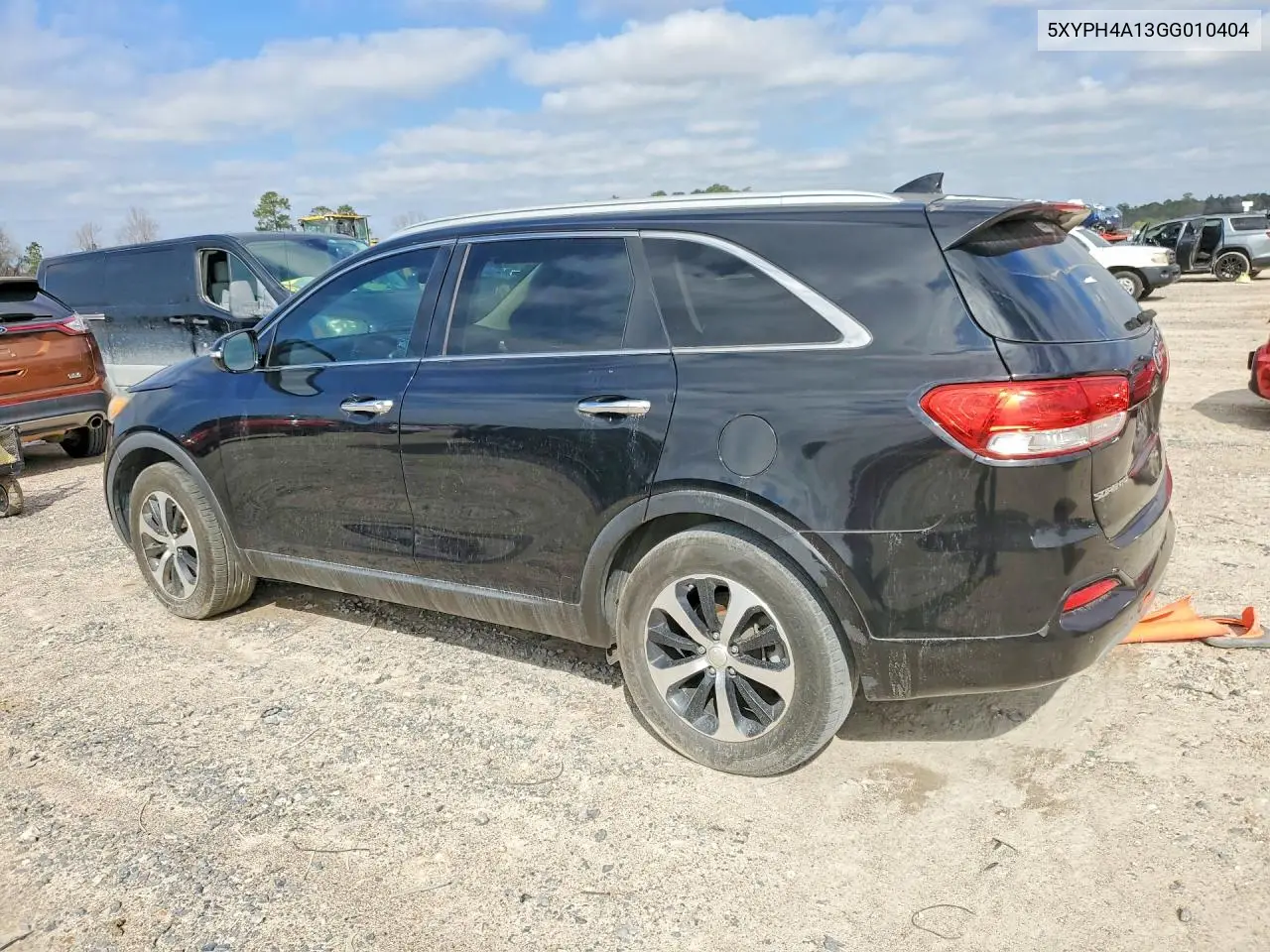 5XYPH4A13GG010404 2016 Kia Sorento Ex