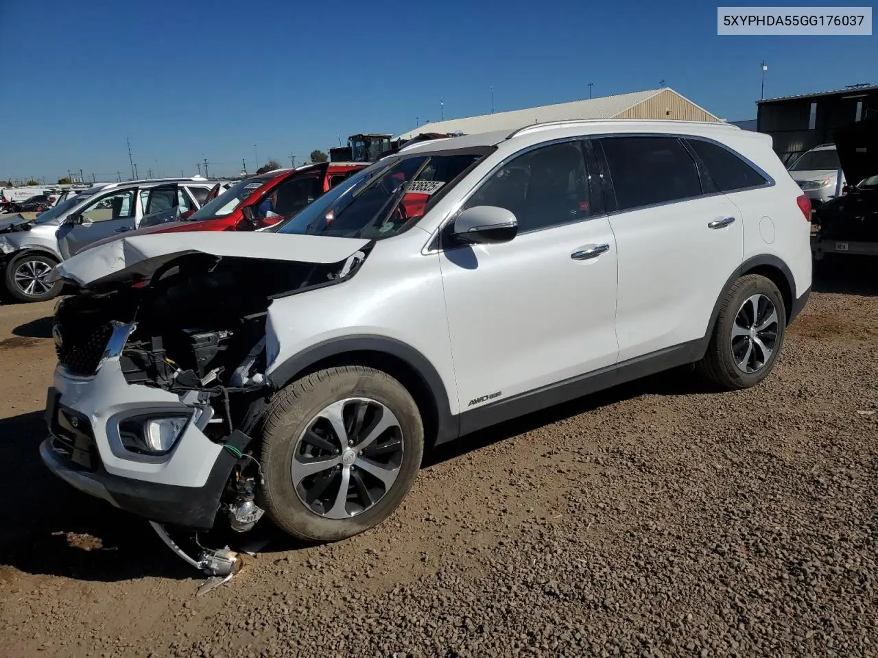 5XYPHDA55GG176037 2016 Kia Sorento Ex