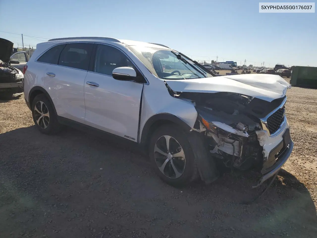 5XYPHDA55GG176037 2016 Kia Sorento Ex
