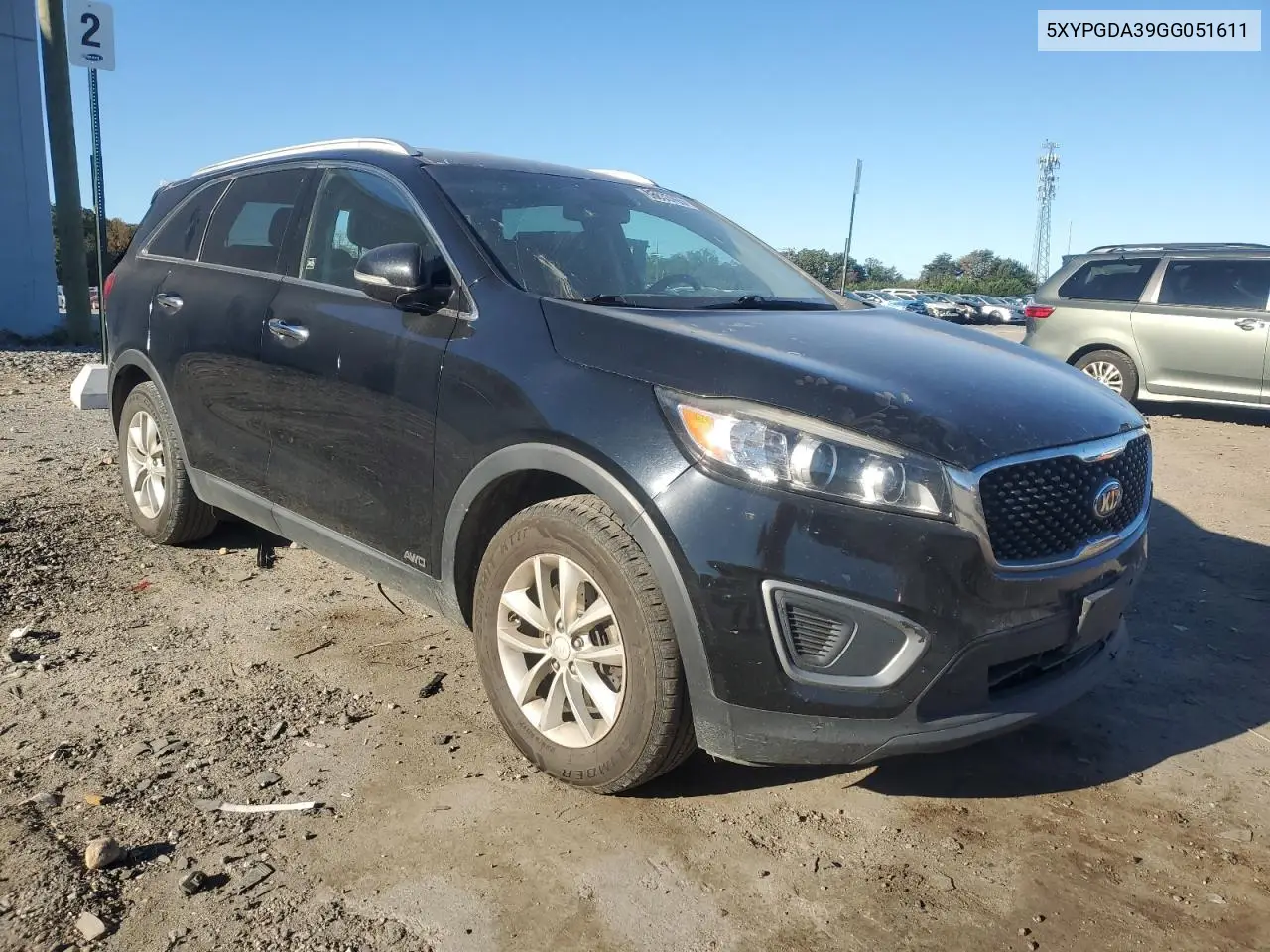 5XYPGDA39GG051611 2016 Kia Sorento Lx