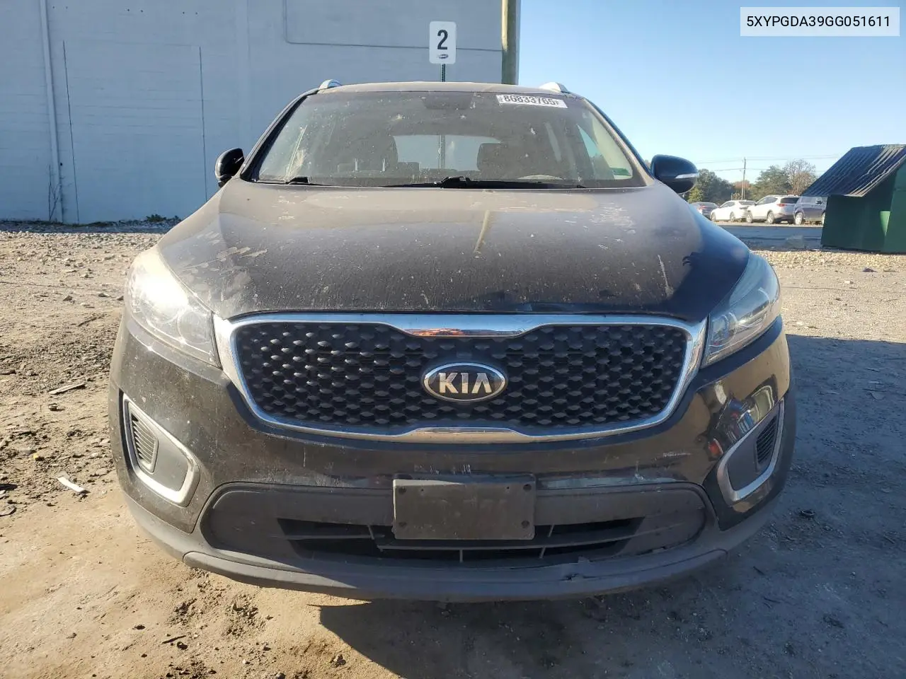 5XYPGDA39GG051611 2016 Kia Sorento Lx