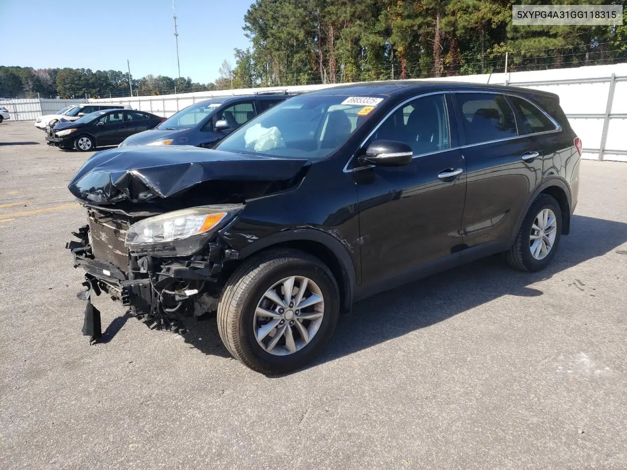 5XYPG4A31GG118315 2016 Kia Sorento Lx