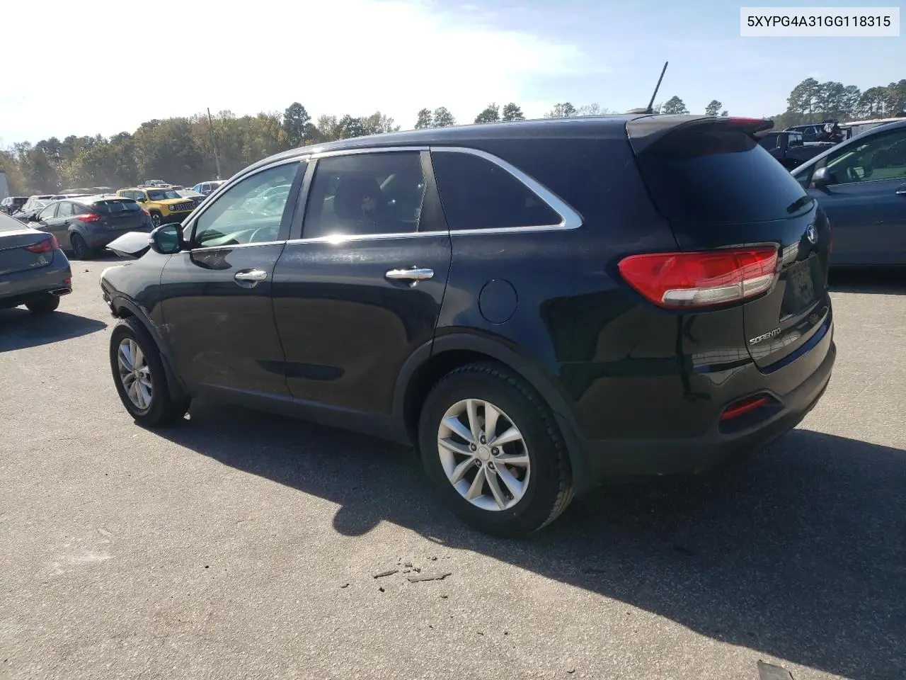 5XYPG4A31GG118315 2016 Kia Sorento Lx