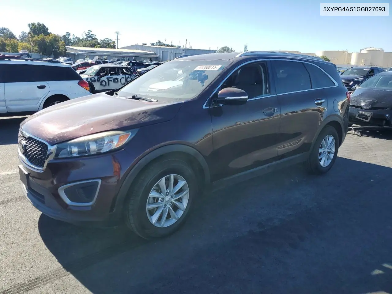 5XYPG4A51GG027093 2016 Kia Sorento Lx