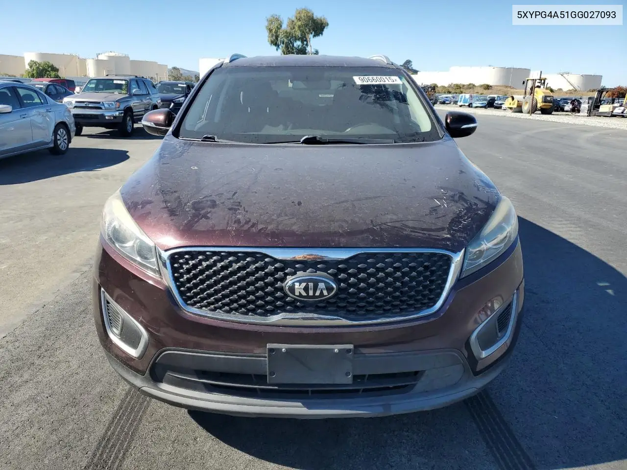 5XYPG4A51GG027093 2016 Kia Sorento Lx